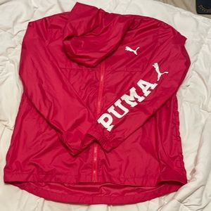 Pink Puma windbreaker